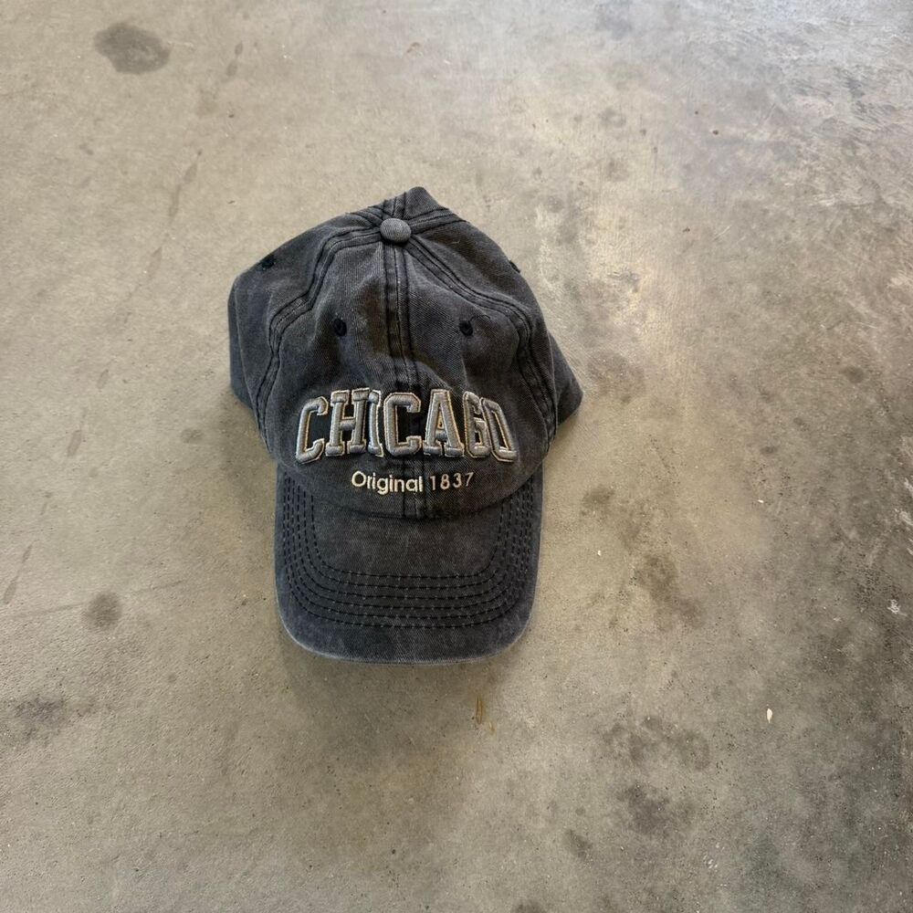 Unbranded Men's Grey and Black Hat